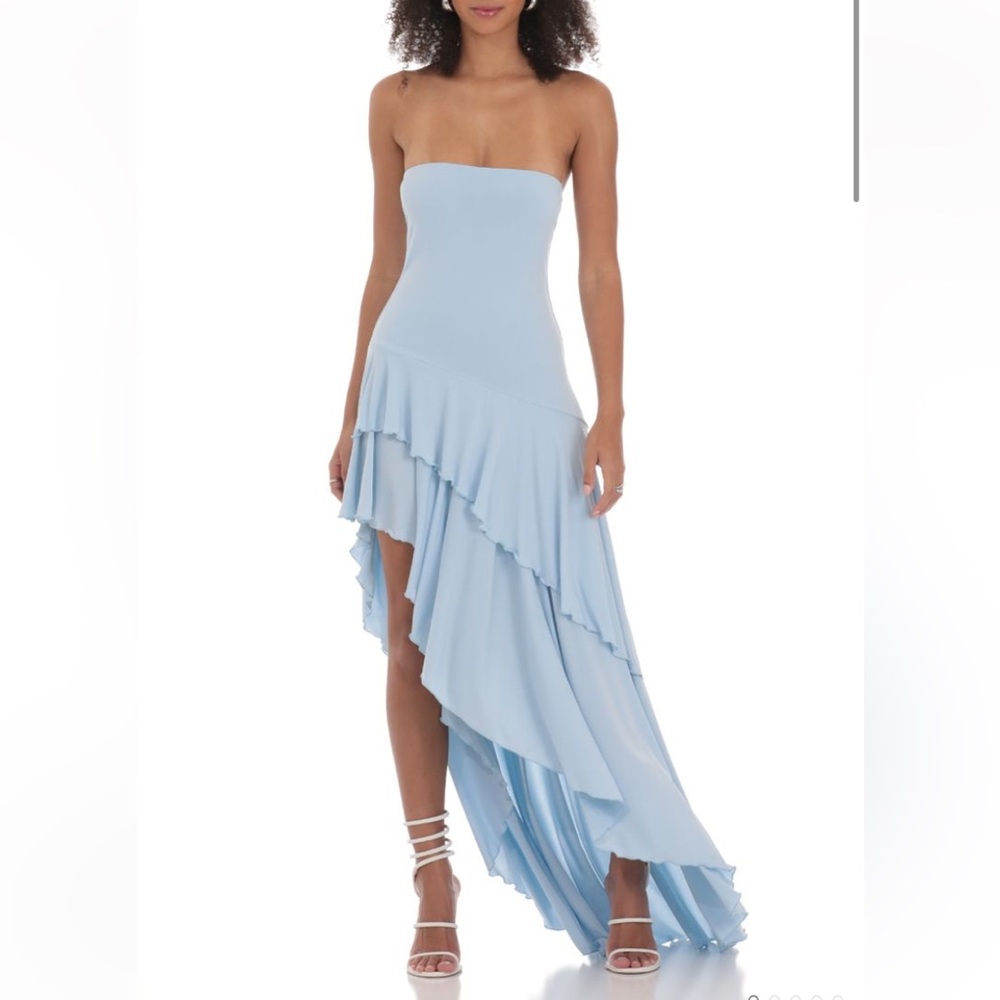 Lucy in the Sky Asymmetrical Maxi Dress